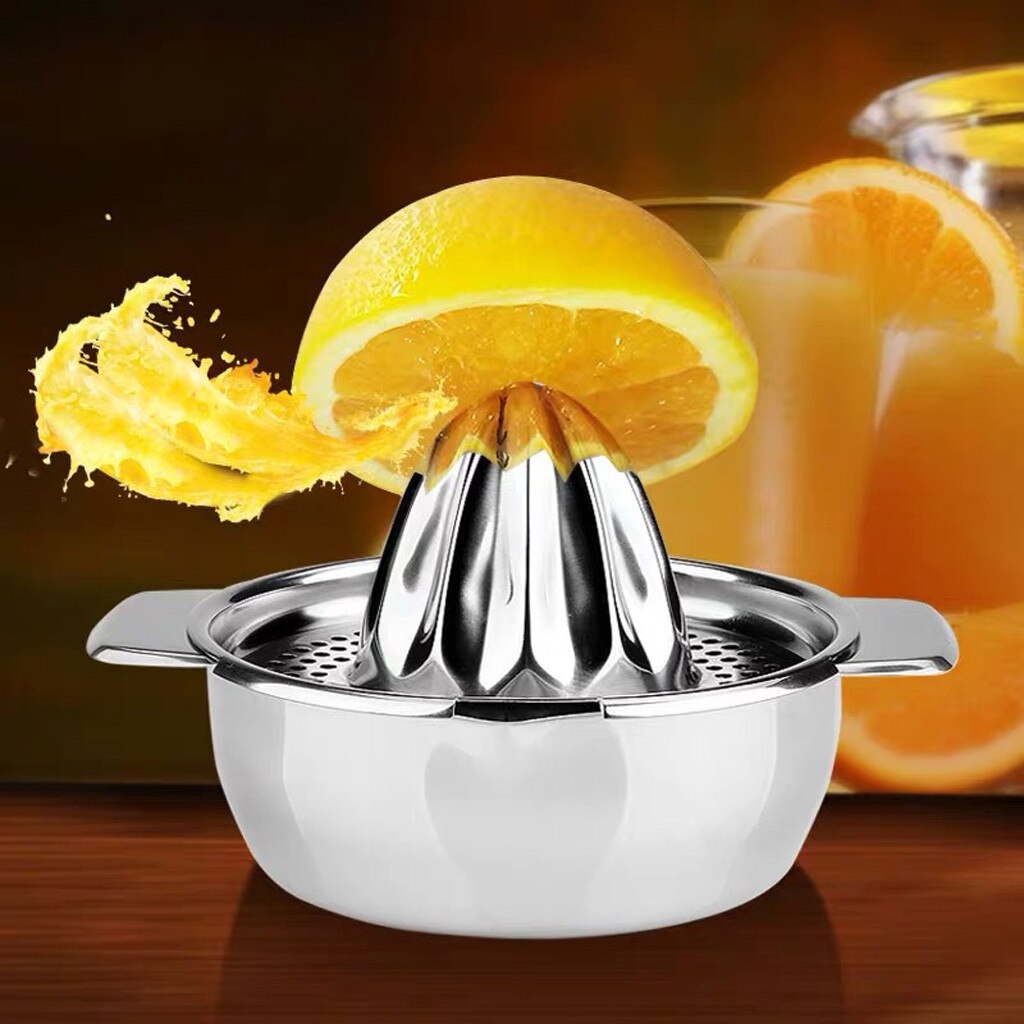 Stainless Steel Lemon Orange Squeezer Juicer Hand Manual Press Kitchen Home Appliances Lemon Orange Tangerine Juice Squeezer #30: Default Title