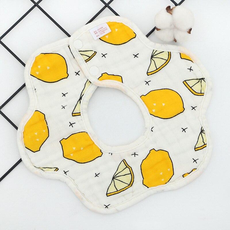 Slabbers 360 Graden Roterende Katoen Slabbetjes Cartoon Print Speeksel Handdoek Gaas Mousseline Katoen Bandana Slabbetjes Jongens Meisjes Voeden Schort