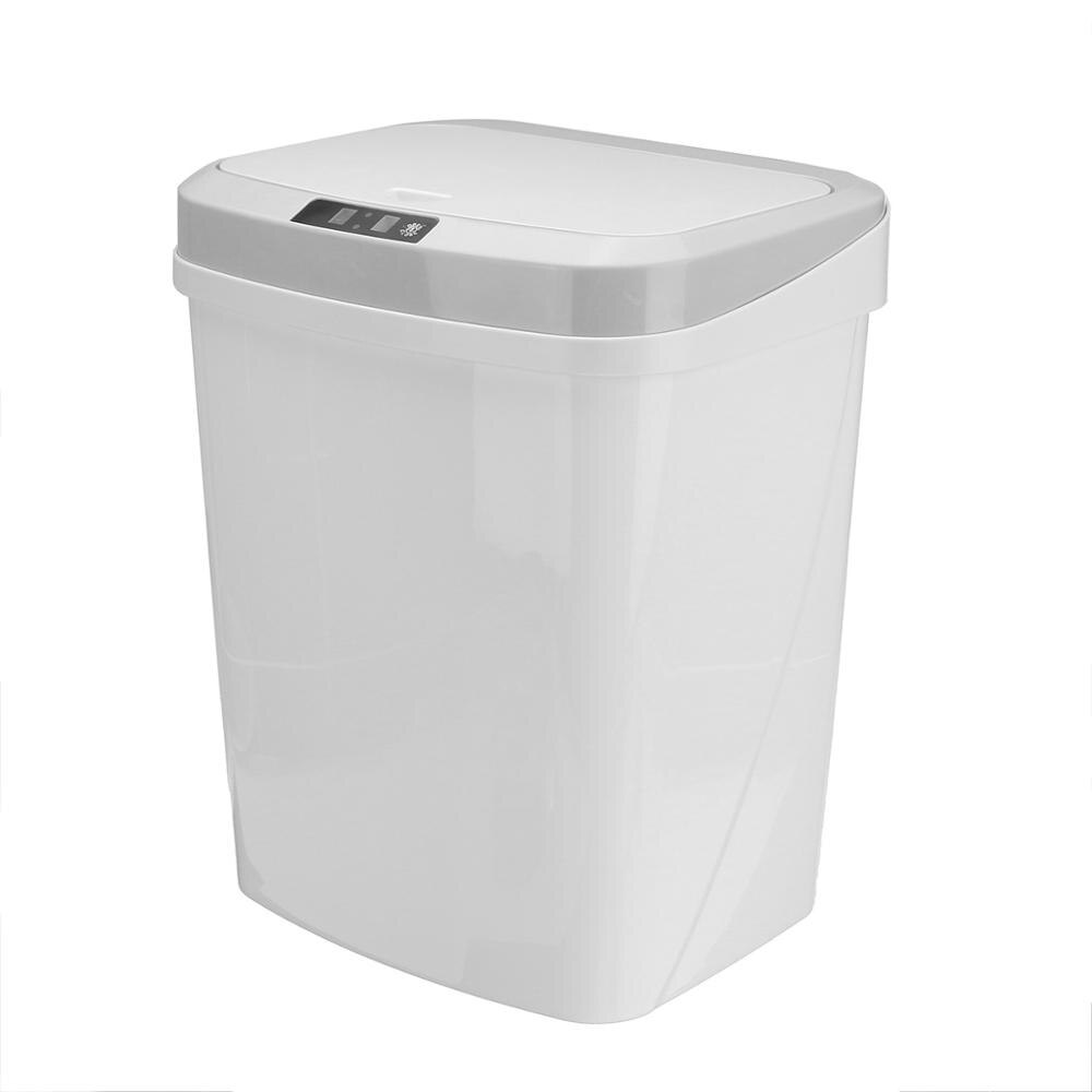 6/10l sensor prullenbak klopsensor automatische afvalbak vuilnisbak huishoudelijk badkamer toilet waterdicht usb/batterij: Wit / Usb oplaadbaar