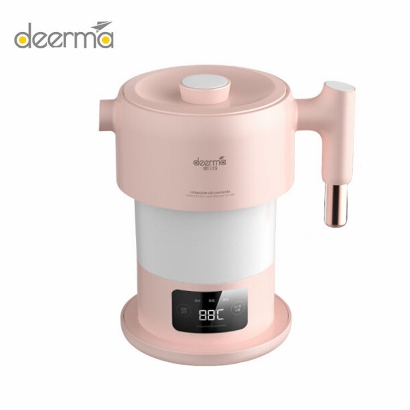 Deerma Multifunktions Falten Elektrische Wasserkocher DEM-DH207 0,6 L Tragbare Digitale Touchscreen Wasserkocher