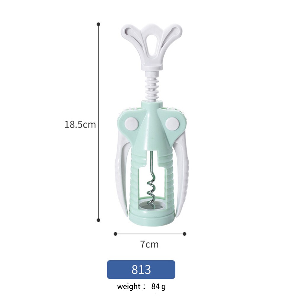 1 Pc Portable Stainless Steel Red Wine Opener Wing Type Waiter Plastic Wine Corkscrew Bottle Handle Openers Corkscrews
