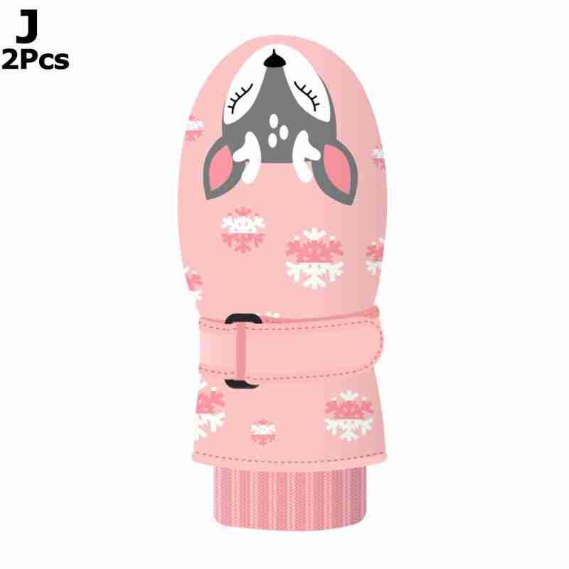 Skiën waterdichte skihandschoenen kinderen cartoon handschoen ademend skiën haaien warmste winter voor kinderen snowboardhandschoen  u9 e 9: J