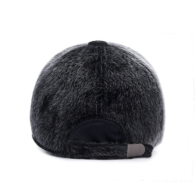 Winter Cap Imitatie Nerts Haar Baseball Cap Mannen Oor Bescherming Snapback Hoed Casquette Gorras Para Hombre Mens Trucker Cap