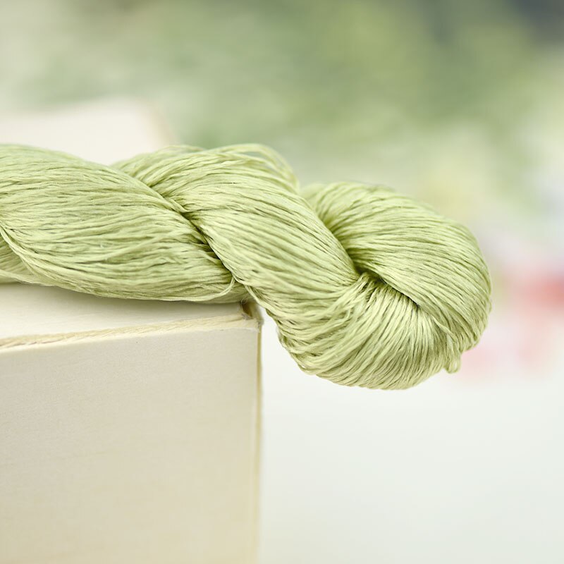 silk embroidery thread / 100% silk thread /hand embroidery embroider cross stitch/artichoke green/8 pure colors: 2