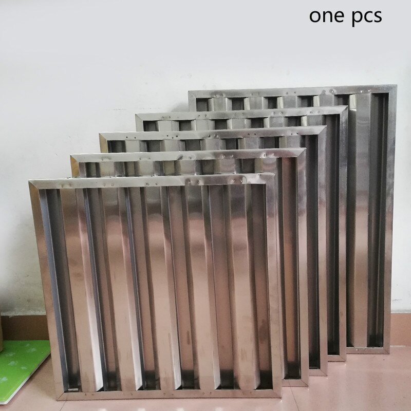 cooker hood metal grease filter stainless steel grease baffle filter baffle type grease filter range hood baffle filter 50/55