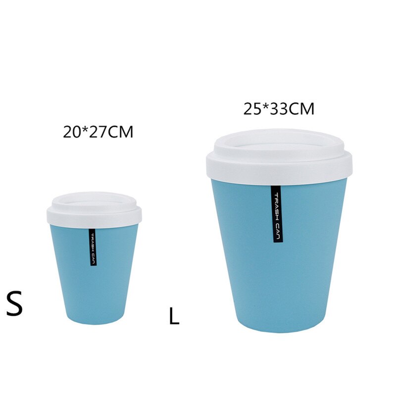 2PC Plastic Trash Can Office Desktop Mini Dustbin Kitchen Bathroom Living Room Waste Bins Bucket Household Cleaning Accessories: 7