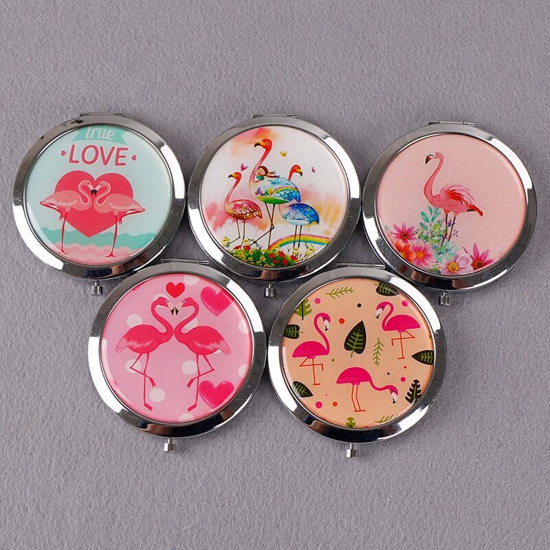 16 stijl dubbelzijdige mini-spiegels draagbare compacte zak dames meisje cosmetische kleine compacte spiegels opvouwbare spiegel make-upspiegel: 13