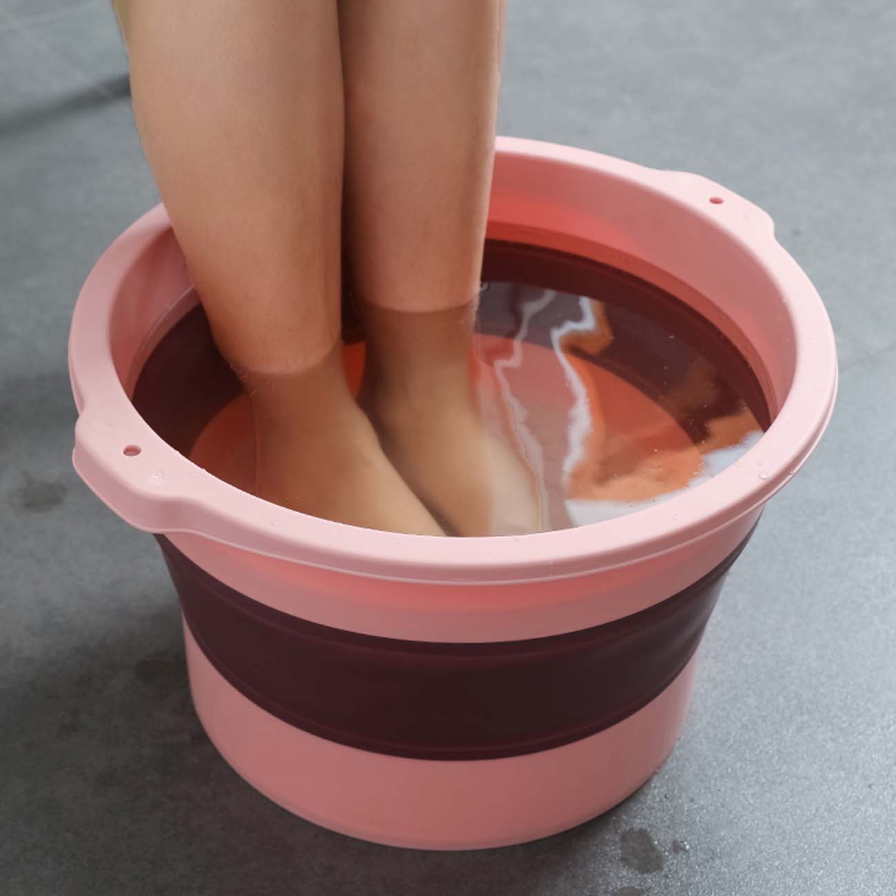 Foldable foot bath bucket household massage foot bath bucket plastic portable foot bath artifact