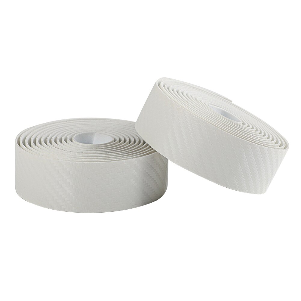 2 pièces vélo de route guidon sangle résistant à l'usure en cuir PU carbone impression barre de vélo poignées envelopper ensemble de ruban accessoires de vélo