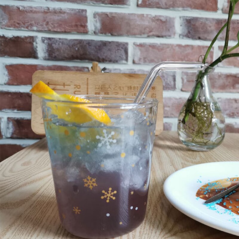 350ml sne glas julestjerne vand kop høj temperatur krus glas juletræ stjerne ønske kop xmas