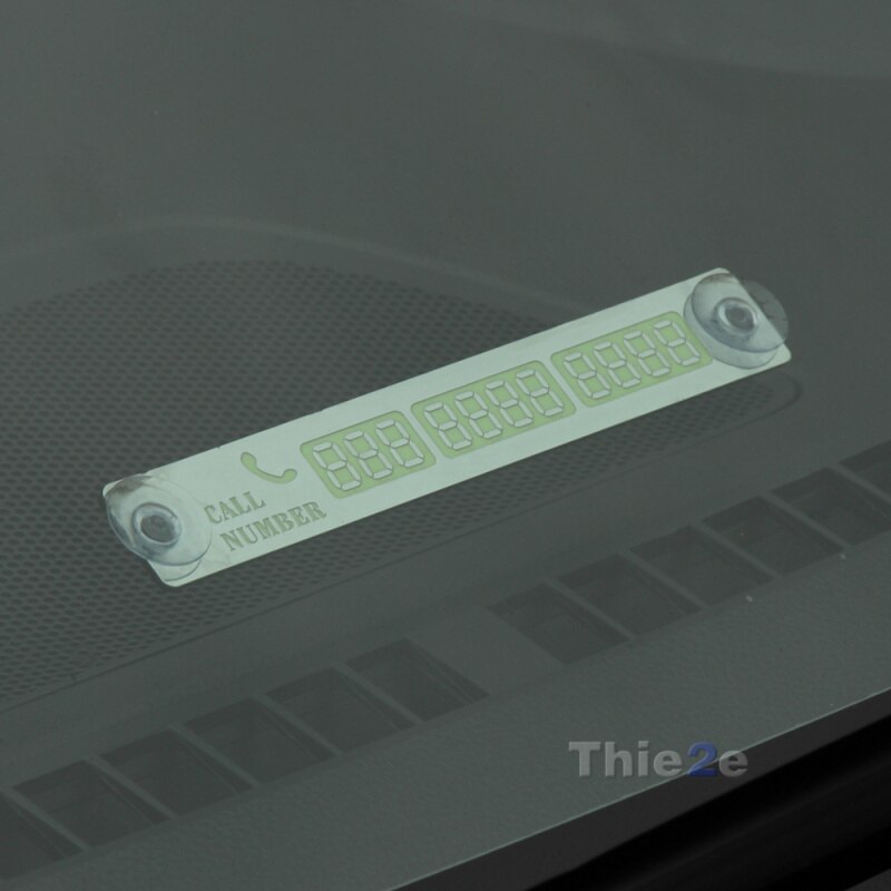 Auto Voorruit Tijdelijke Parkeerkaart Stickers DIY Magneet Telefoonnummer Platen Universal Auto Accessoires