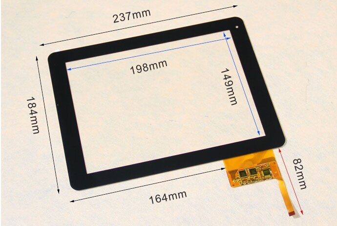 9.7 '' digitaliseerder voor yarvik tab 466 gotab zetta 9.7 touchscreen glassensor