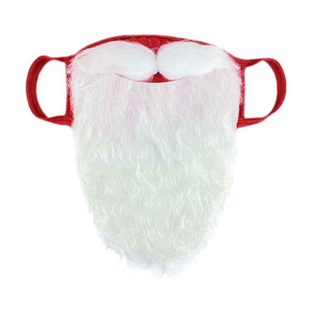 Halloween Costume Cosplay Santa Beard Mask Christma Party Dress Up Accessories Face Mask Masquerade Mardi: Default Title