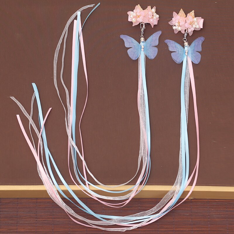 Han Chinese Kleding Accessoires Een Paar Hairclips Fringe Side Clip Haarspeld Antieke Haarspeld Hoofd Accessoires Oude Kostuum: 08