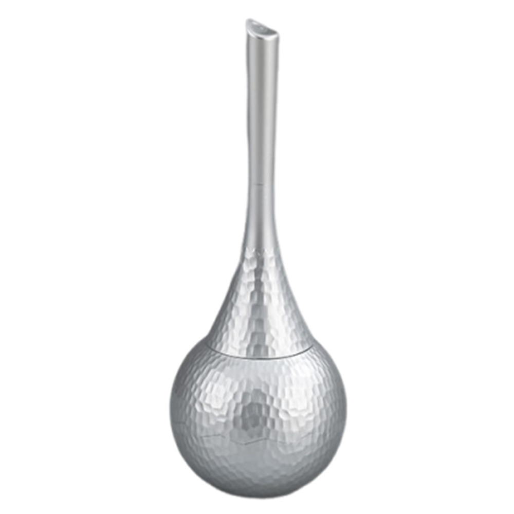 Light Luxury Toilet Brush Set Exquisite Detachable Head Long Handle Toilet Brush Standing Base Retro: army green