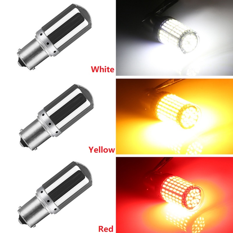 1 Uds S25 Canbus 1156 BA15S P21W BAU15S PY21W 1157 7443 T20 7440 W21W bombillas LED 3014 144smd luces de señal de giro lámpara de freno 12V 24V