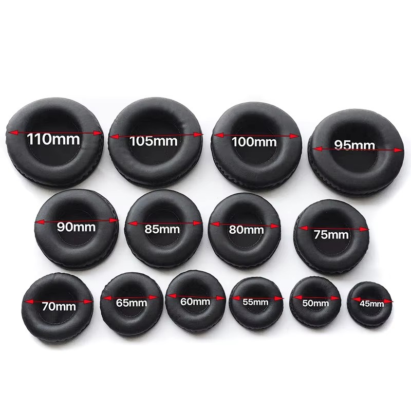 2 pz 45/50/55/60/65/70/75/80/85/90/95/100/105/110 MILLIMETRI Cuffia Pad Ear Pad Spugna In-ear Auricolare copertura Accessori Cuscinetti