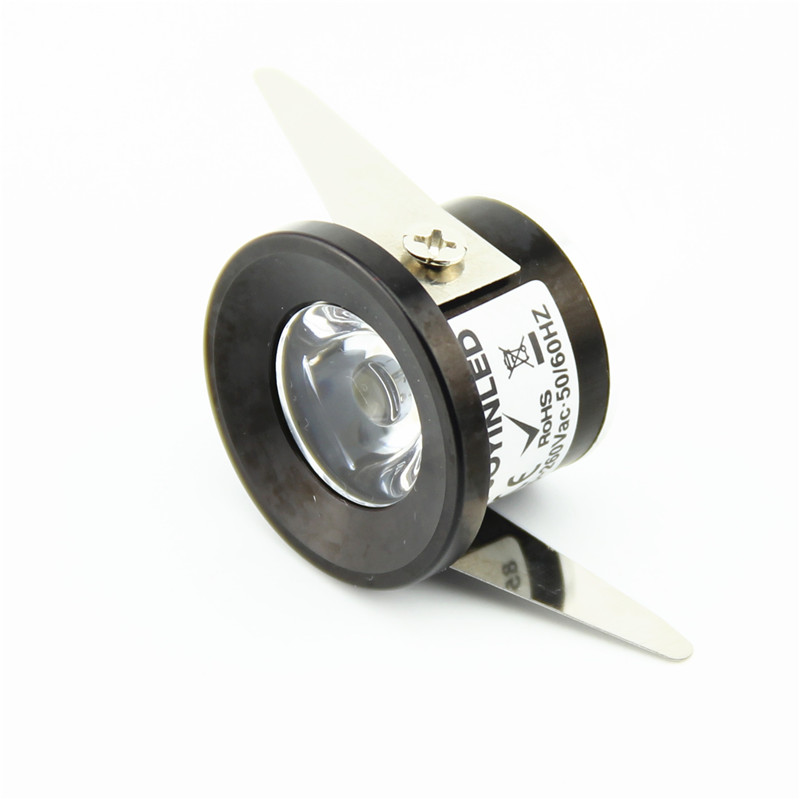 1w led spotlight skap led mini liten spot tak downlight