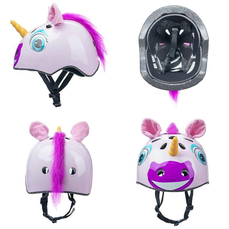 Kids Helm 3D Eenhoorn Fiets Helm Voor Meisje Jongen Kinderen Helmen Multi-Sport Fiets Helm Voor Skateboard Schaatsen scooter