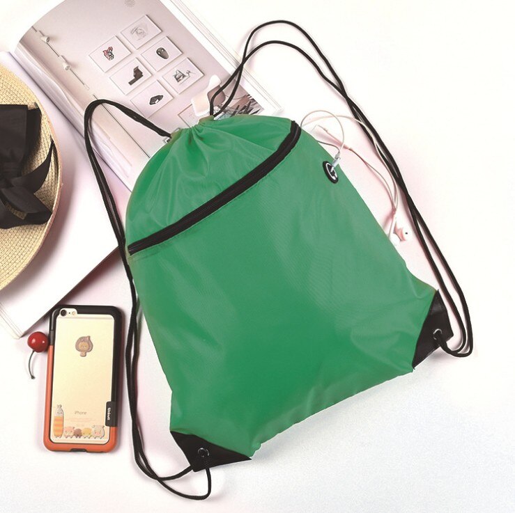 Mini Waterdichte Nylon Schoen Zakken Opslag Gym Tassen Koord Stof Rugzakken Opslag Pouch Outdoor Travel Duffle Sporttassen 30: Green