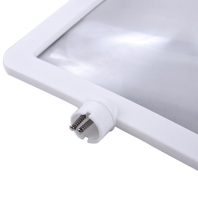 Handsfree 3X Reading Full-page Magnifier 2 LED Magnifying Loupe Glasses Desktop Light --M25