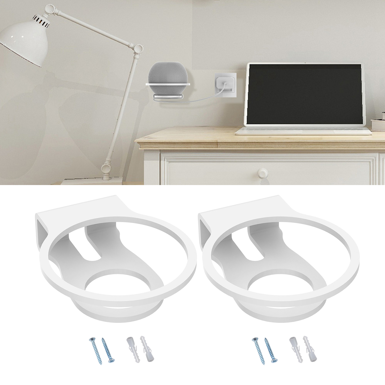 2 Stks/set Speaker Wall Mount Stand Voor Mini Speaker Beugel Muur Stand Muur Mount Plank Eenvoudig Installeren