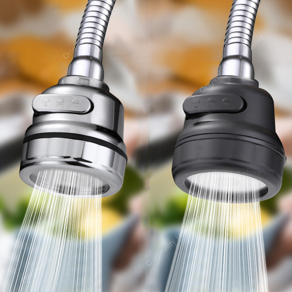 3 Modi Kraan Adapter Beluchter Bubbler 360 Draaibare Hogedruk Kraan Filter Extender Waterbesparende Keuken Gadget Kraan Mondstuk