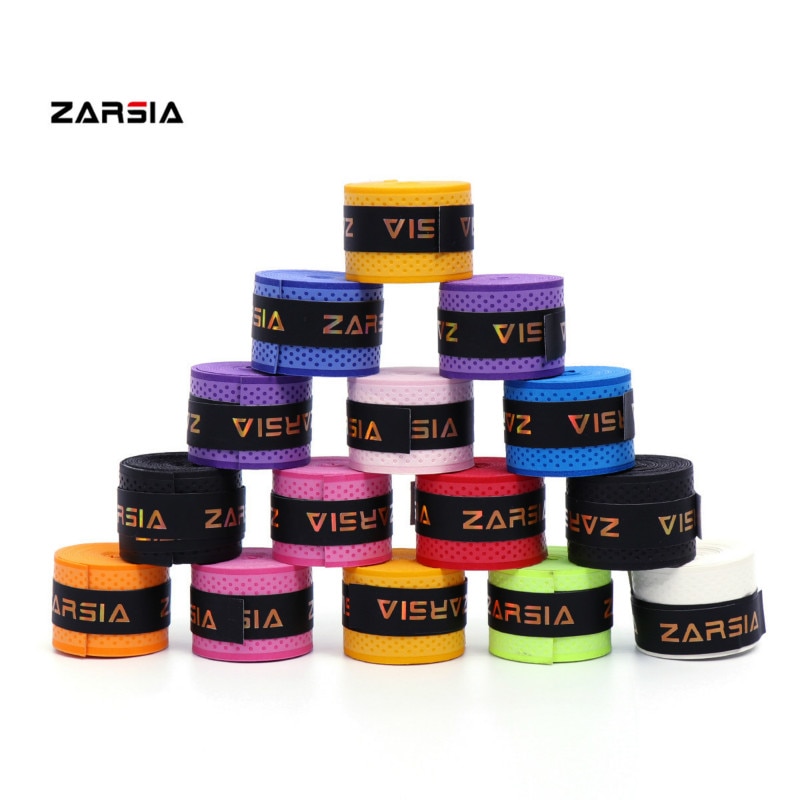 Zarsia 10Pcs Droog Tennis Overgrip Zweet Absorptie Band Badminton Racket Squash Pu Tennis Grip Raquete Tenis Overgrip Wrap Tape