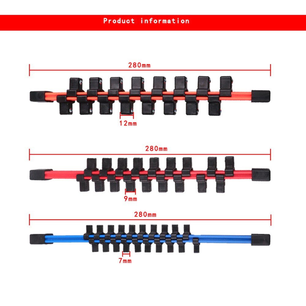 3PC Universal Double Sided Socket Organizer Premium Socket Holders