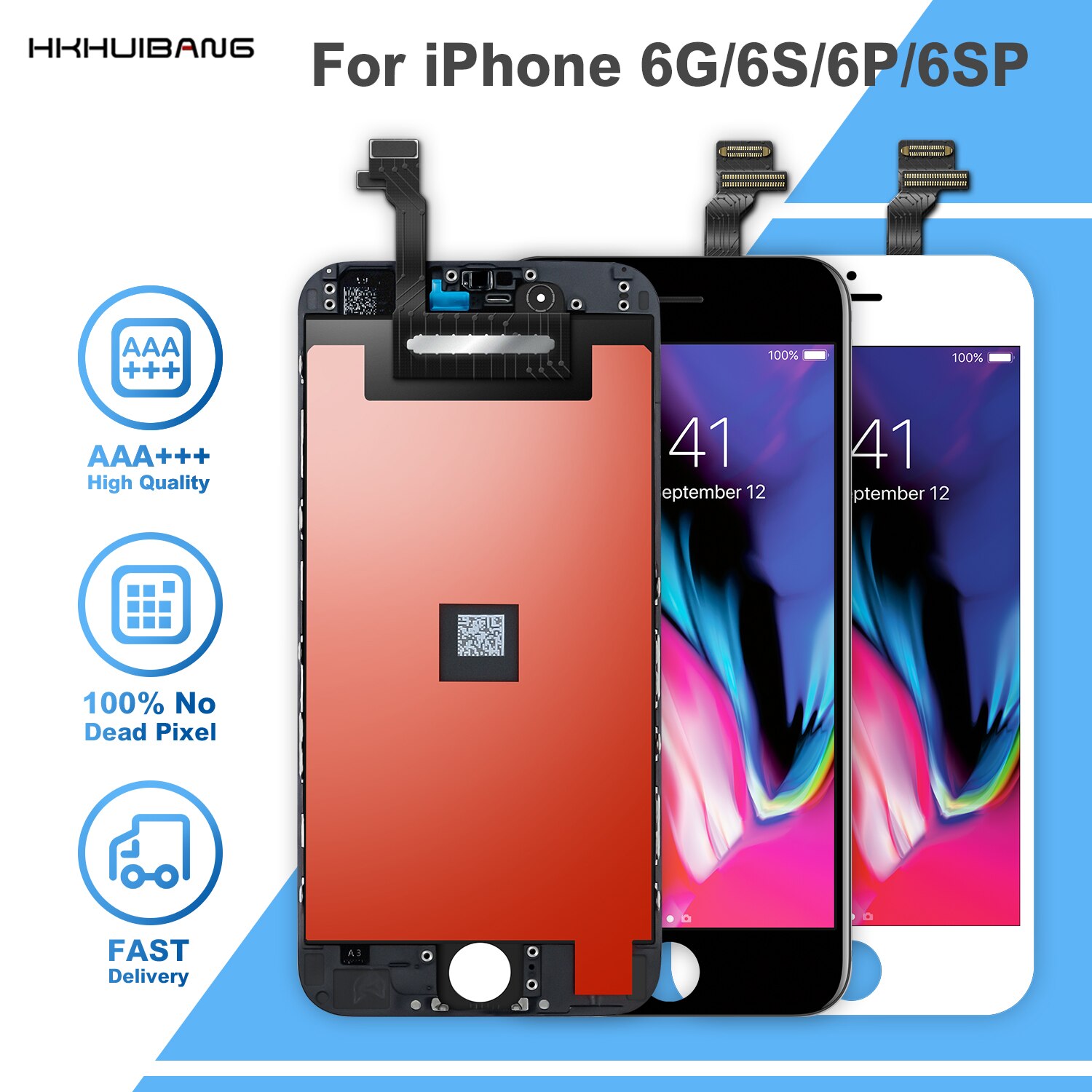 iPhone 6/6S/6 Plus LCD Display - Touchscreen Digitizer Assembly with Frame - For Apple iPhone 6/6S/6 Plus