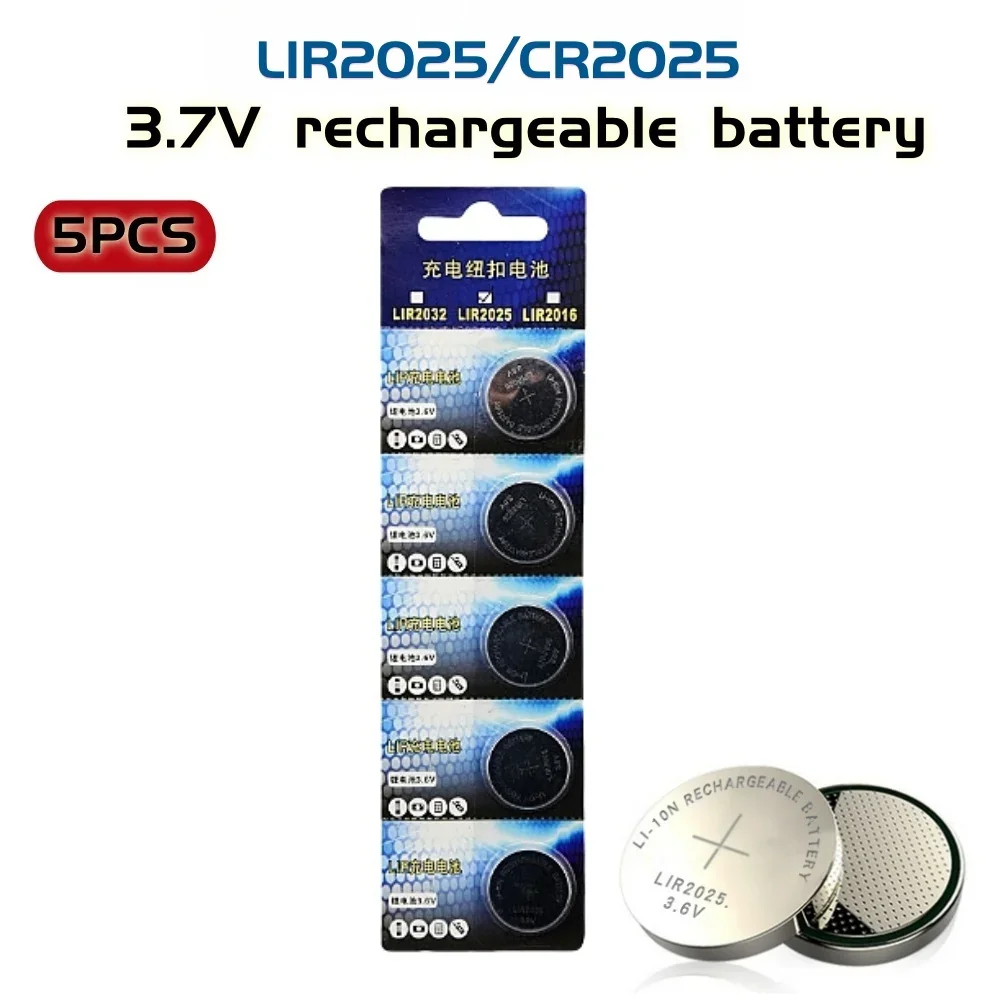 3,6 V wiederaufladbare Knopfbatterien LIR2032 LIR2016 LIR2025 – hohe Kapazität, 500 Zyklen, für verschiedene elektronische Geräte: Grün