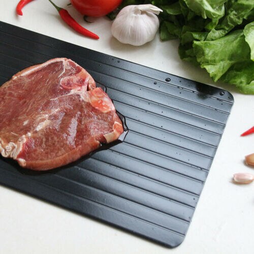 Tiningsplatta i aluminium snabbavfrostning tinning av kött eller frysta matfack