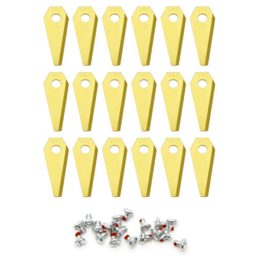 Juego de cuchillas de repuesto para cortacésped robótico Bosch Indego, tornillos de hojas de Metal, piezas de cortacésped, 9/18/30 piezas