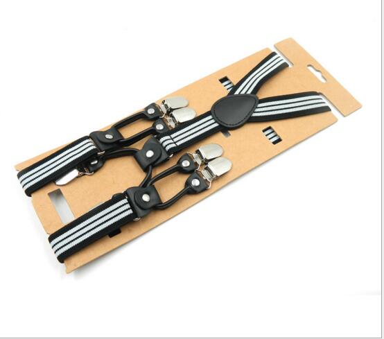 Children's 6 clip Y-type strap clip suspenders