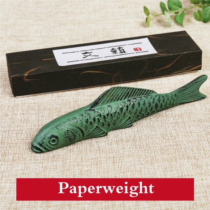 Vintage Inkt Schilderij Paperweights Leuke Draagbare Metalen Presse-papier Chinese Kalligrafie Paperweights Ijzer Papier Drukken Prop