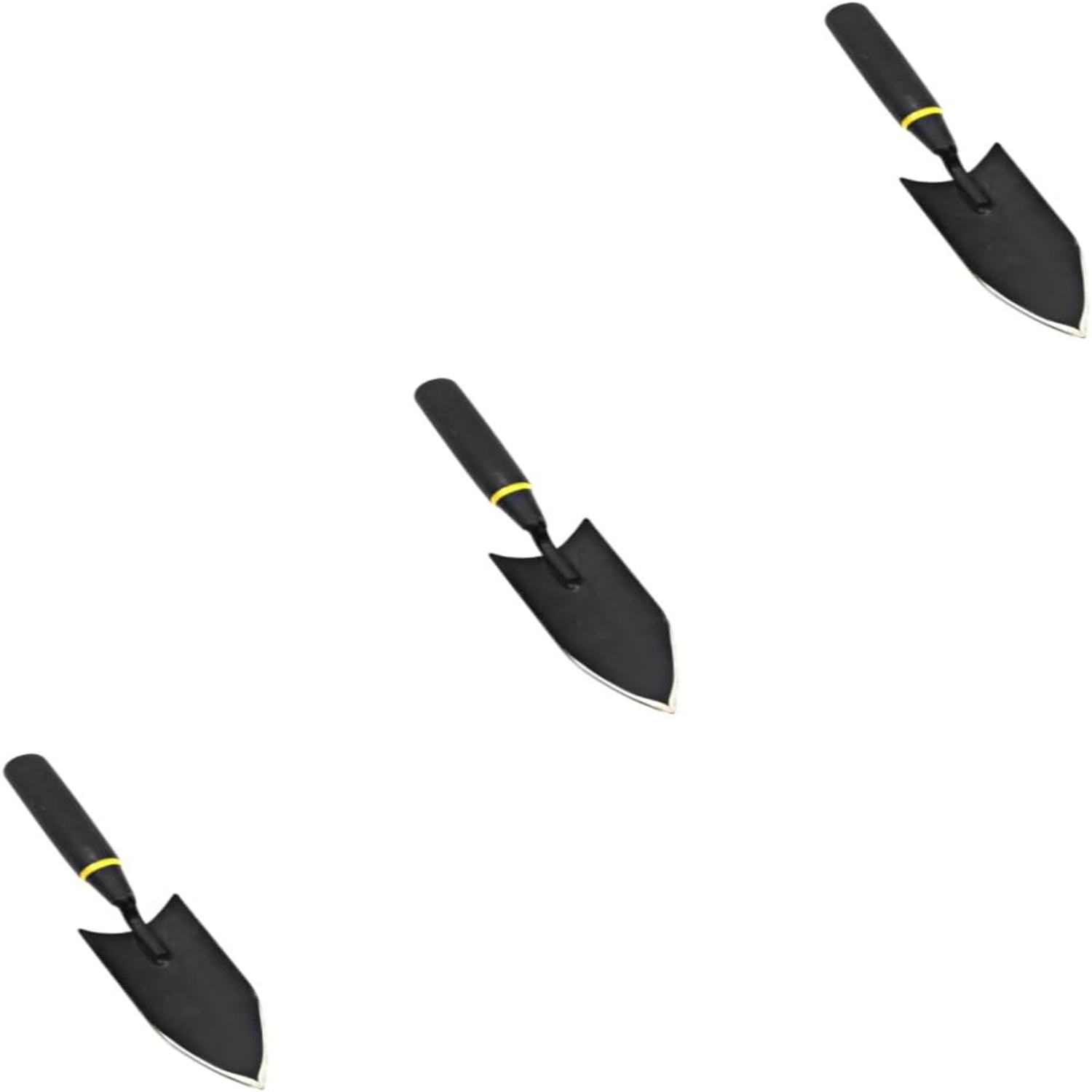 Juego de palas de mano de Metal duraderas para suculentas, jardinería de flores y excavación de verduras salvajes, pala de 3 piezas, Ideal para Campi