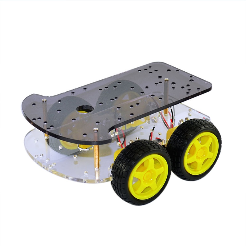 4wd kat robot bil chassis div diy robot kit bil chassis arduino