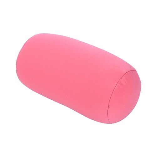 Micro Mini Microbead Back Seat Cushion Pillow Head Case Roll Pillow Head Convenient Travel Neck support Car Bed Sleeping 42: pink