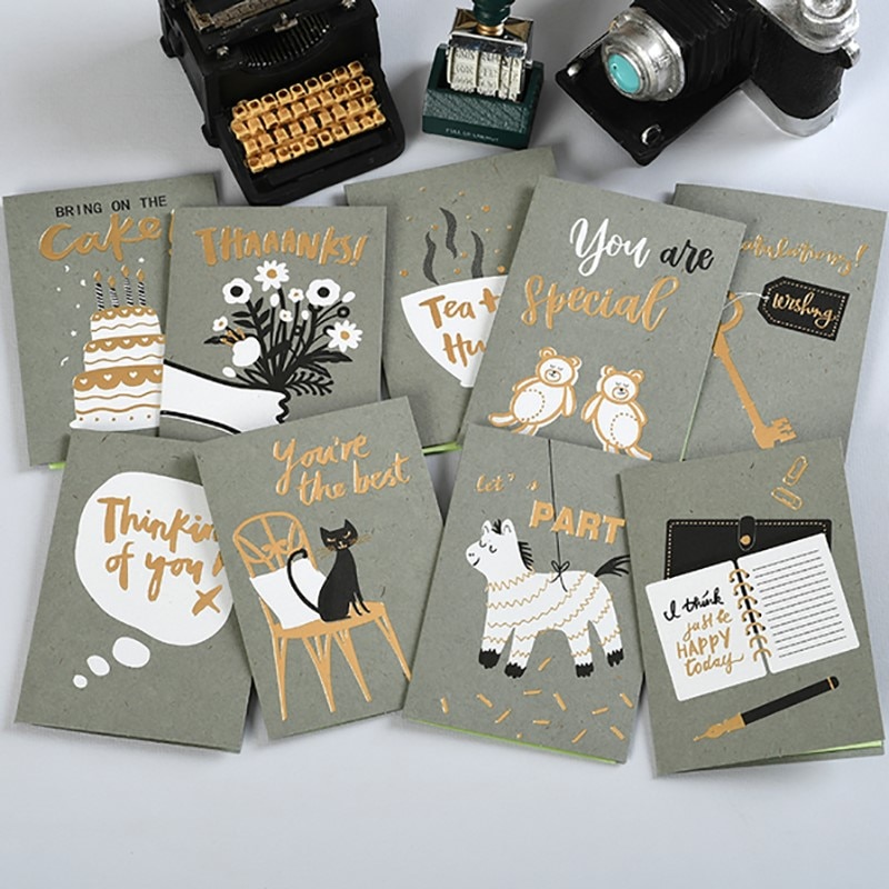 cute animal mini greeting cards for birthday party,valentine message cards