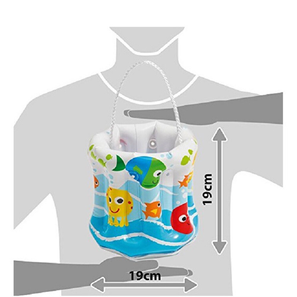 Zomer Pvc Opblaasbare Strand Emmer Cartoon Draagbare Play Water Zand Speelgoed Camping Water Tassen Zwembad Benodigdheden