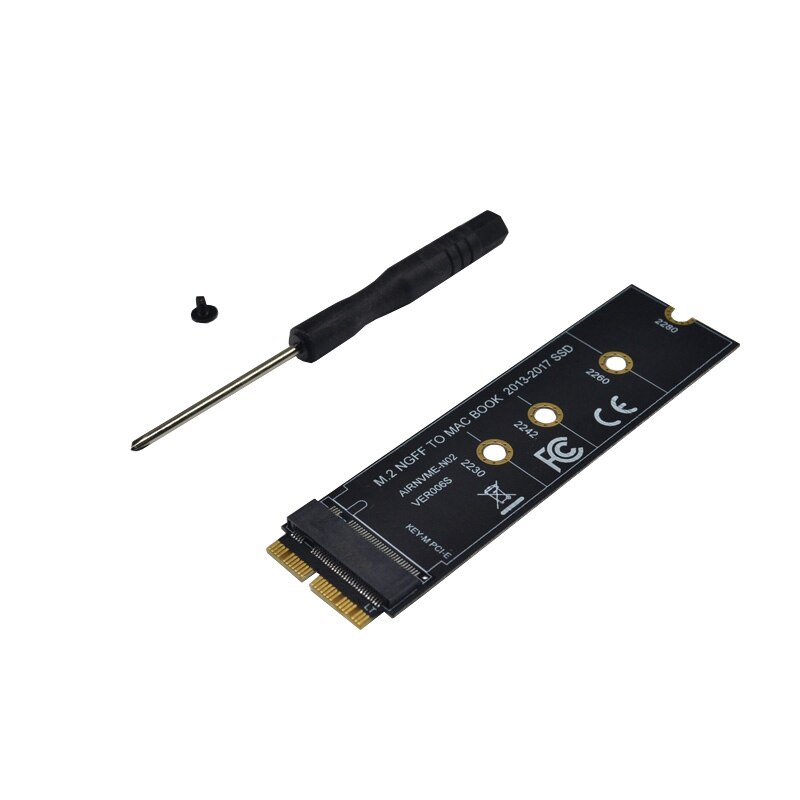2X Ssd Adapter Connectors M2 Ssd Voor Air M.2 M Sleutel Pcie X4 Ngff Ssd Voor Apple Laptop