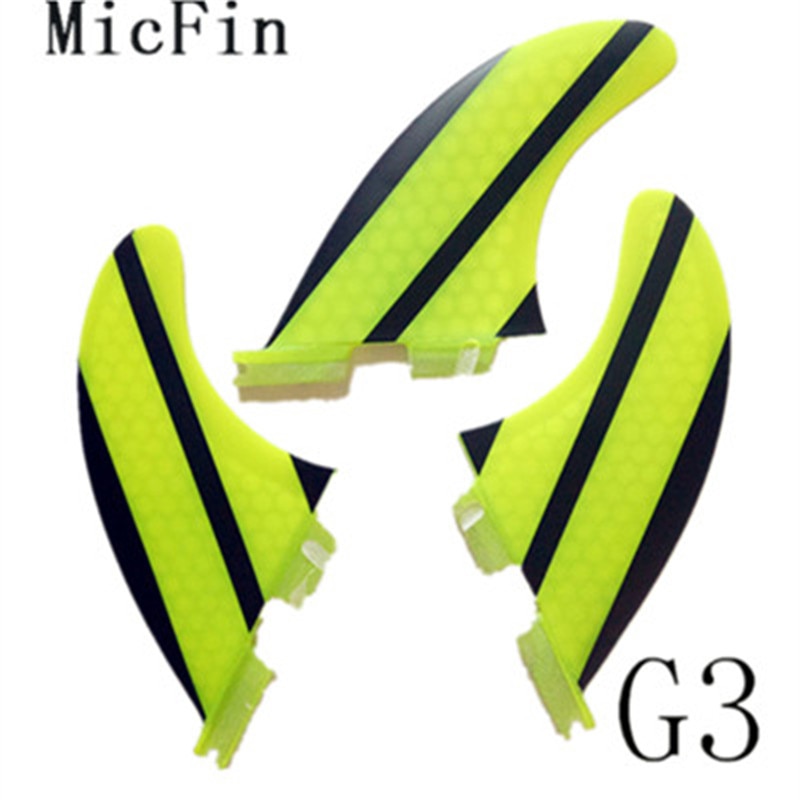 Ailerons De Surf FCS II UP100 Taille GL : Nylon/fibre Verre, Hauteur 4'', Lot De 2, Noir
