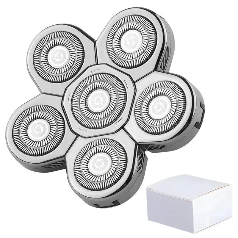 Replaceable Electric Shaver Head And Nose Trimmer Hair Clipper Head Spare 3D 4D 5D 6D 7D 8D 9D Floating Cutter Razor Beard Head: Orange