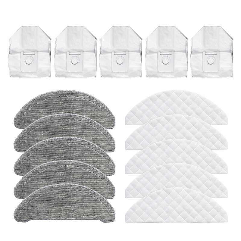 Original Roidmi EVE Plus Bag Robot Vacuum Cleaner Dust Bags Garbage Storage Bag Replacement Accessories Parts: 15PCS SET