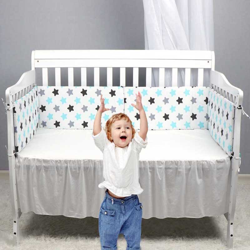 Newborn Crib Around Cot Protector Kids Room Decor Double-faced Detachable Baby Bed Bumper