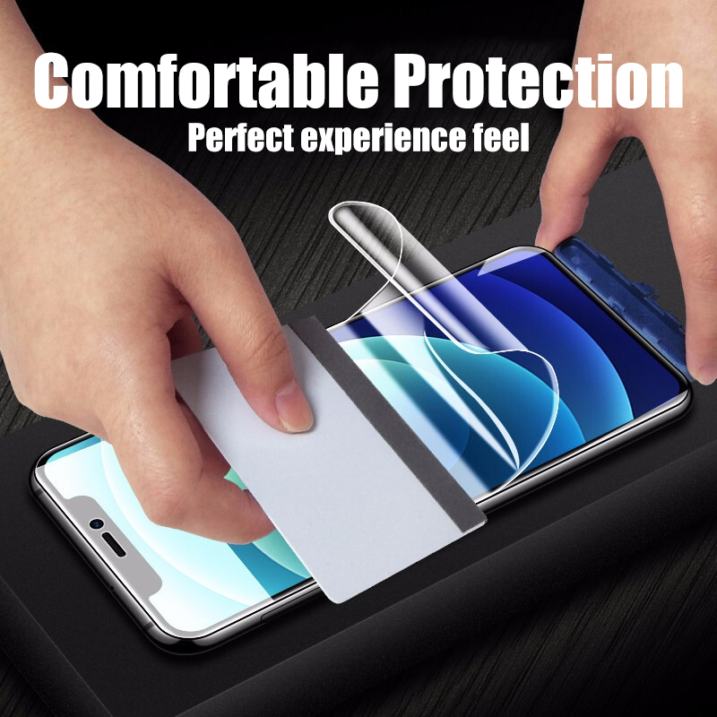 4PCS Full Cover Hydrogel Film On The For iPhone 13 12 11 Pro Max For iPhone X XS XR XS MAX 11 12 13 Pro Screen Protector