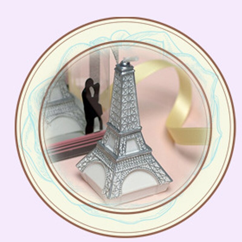 Verjaardagsfeestje Kaars Eiffeltoren Utenciles Aromatherapie Kaarsen Trouwen Kaars Craft 8Cm Hoge Kind Taart Decoratie LG004