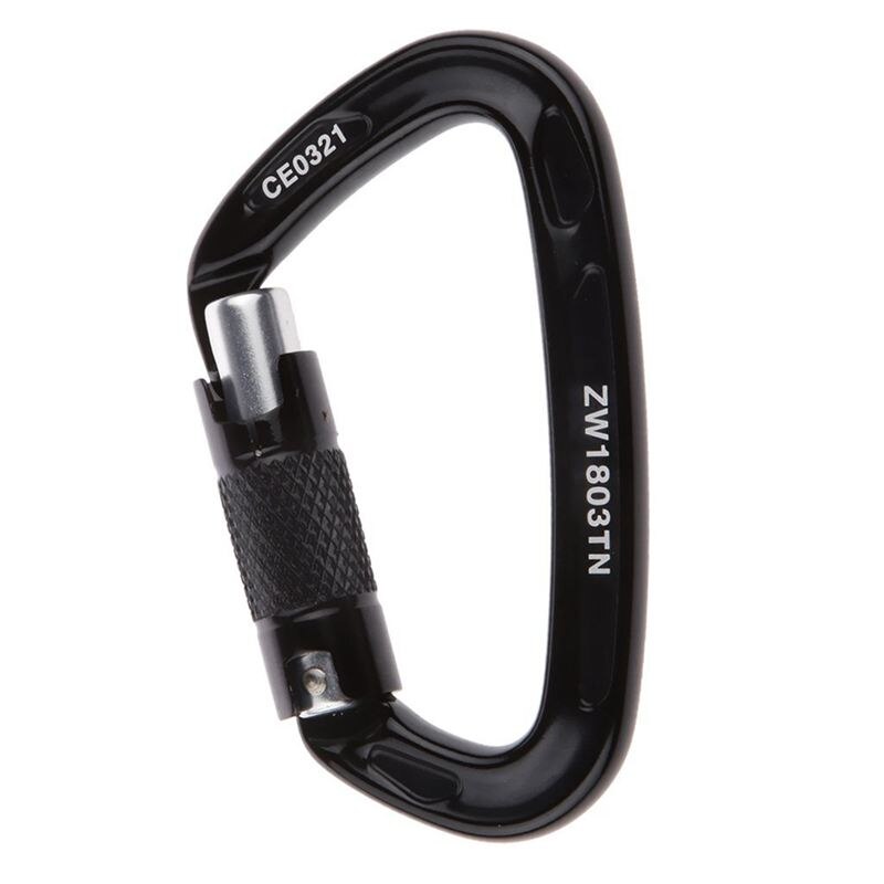 24KN D-Ring Climbing Equipment - Snap Hook, Carabiner Snap Hook for Mountaineering Climbing - Maximum Load 2400KG