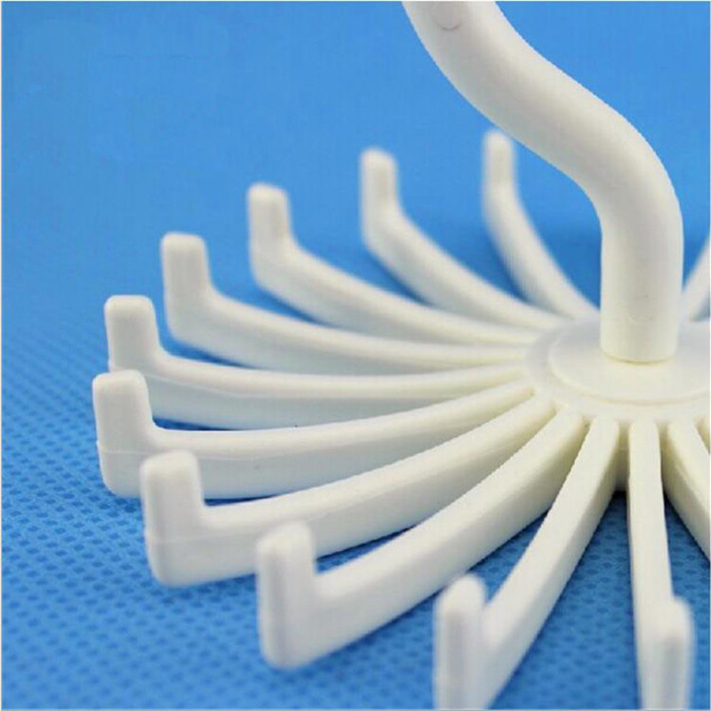 Tie Rack For 20 pcs Display frame for Necktie Belt Silk scarf 360 Degree Rotatation Twirling Hanger Holder Hook Closet Organizer