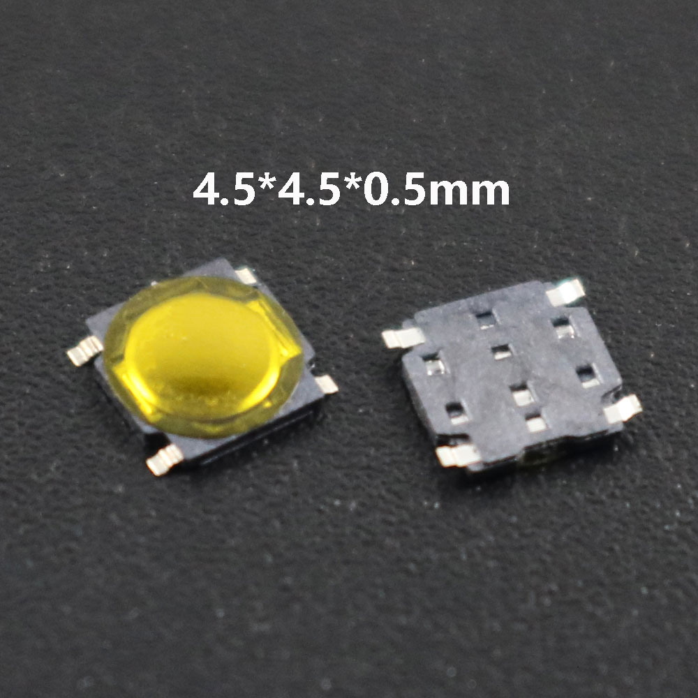 10Pcs/Lot Micro Tactile Push Button Touch Tact Waterproof Switch Kit 4x4/5x5/4.5x4.5 SMT Touch Switch 4 Pin LCD Monitor Repair: black